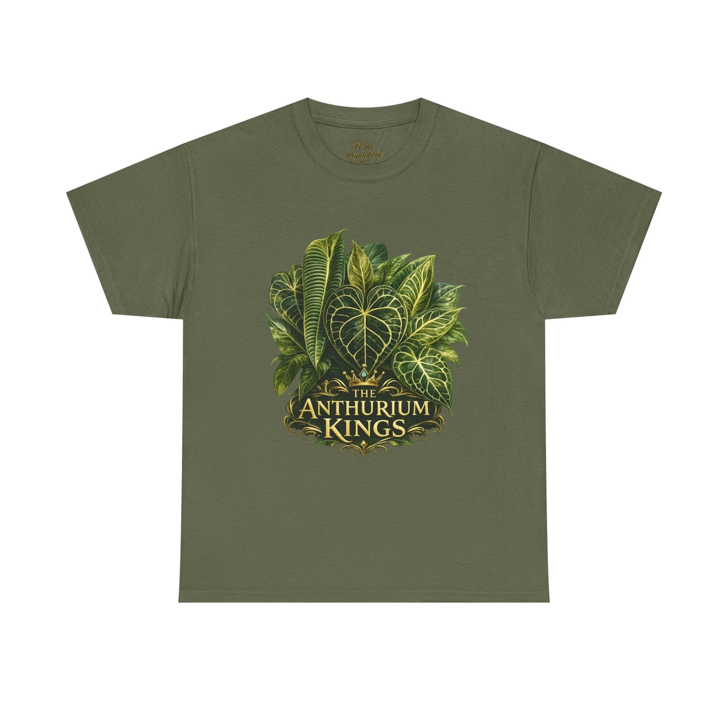 Anthurium Kings Tee — Botanical Green Leaf Plant Lover T-Shirt