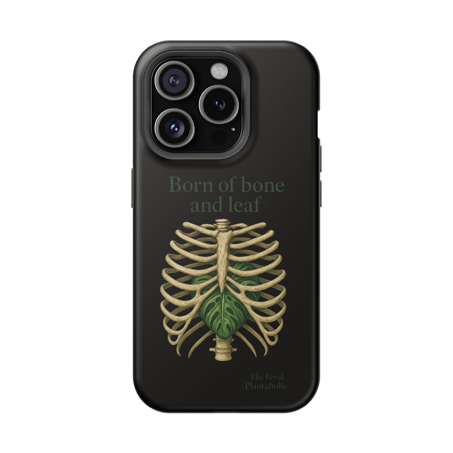 Born of Bone and Leaf Phone Case — Impact-Resistant iPhone Cover