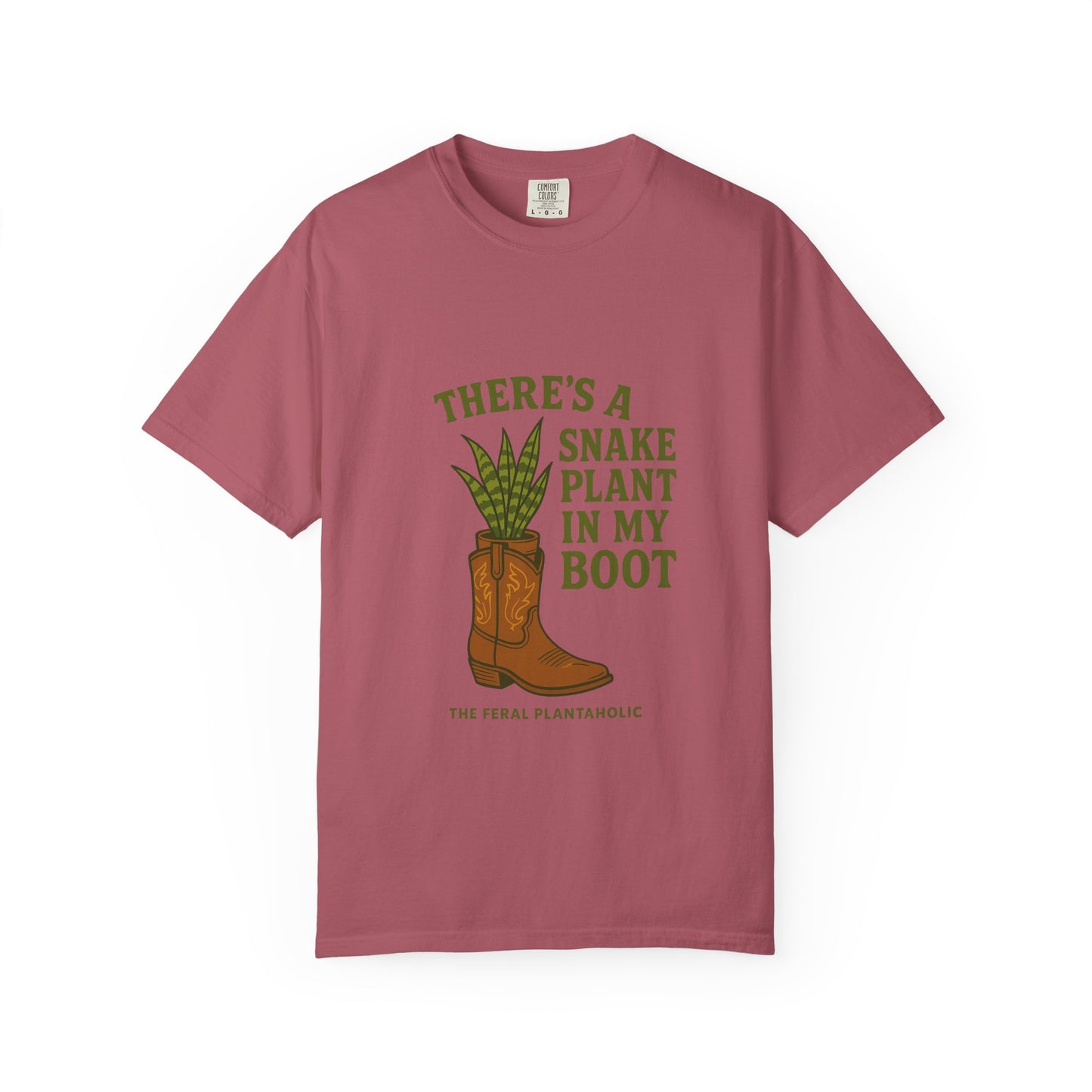 Snake Plant in My Boot T-Shirt | Unisex Garment-Dyed Tee for Plant Lovers, Gardening Gifts, Nature Vibes, Eco-Friendly Clothing, [...]