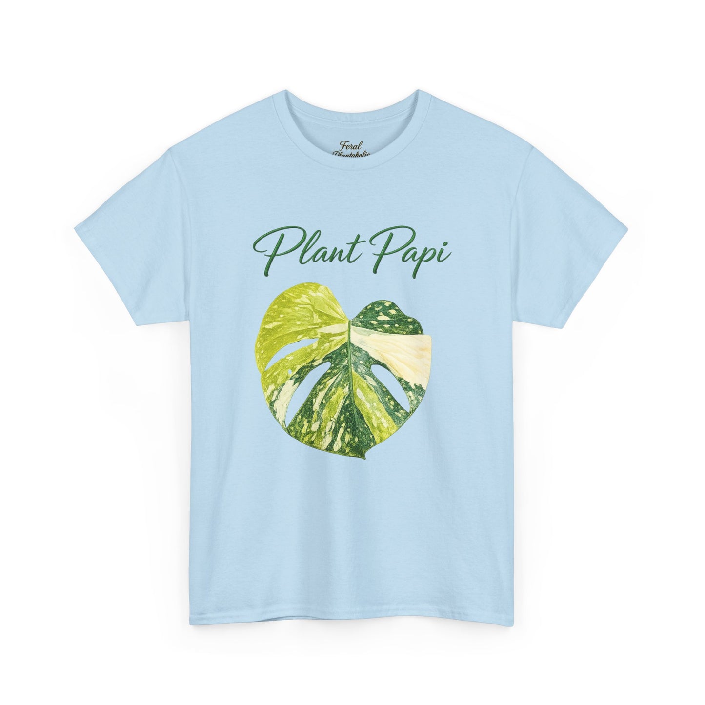 Plant Papi T-Shirt — Green Monstera Heart Graphic Tee for Plant Lovers