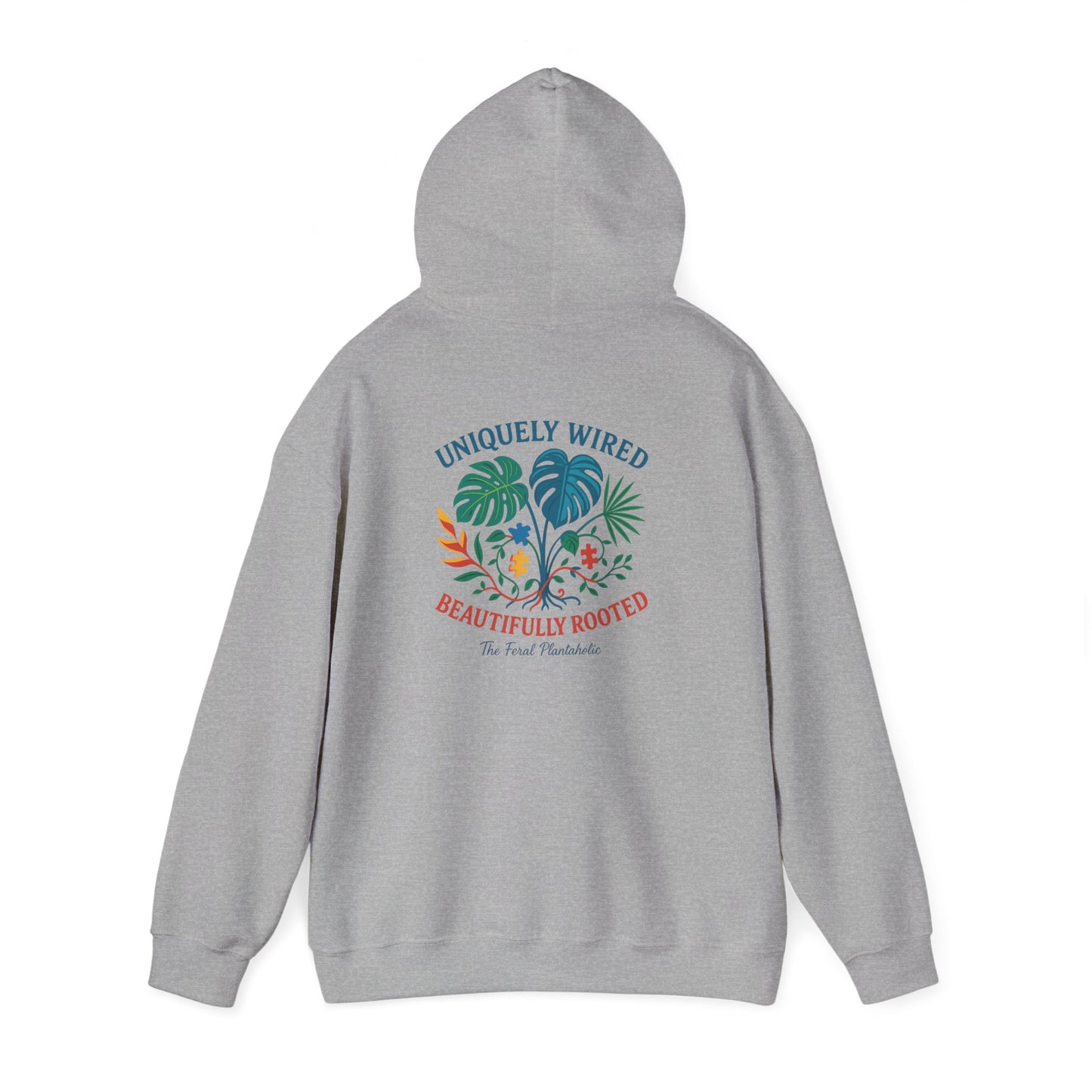 Unique Beautifully Rooted Hoodie, Tropical Sweatshirt, Unisex Hooded Sweatshirt, Casual Apparel, Eco-friendly Fashion