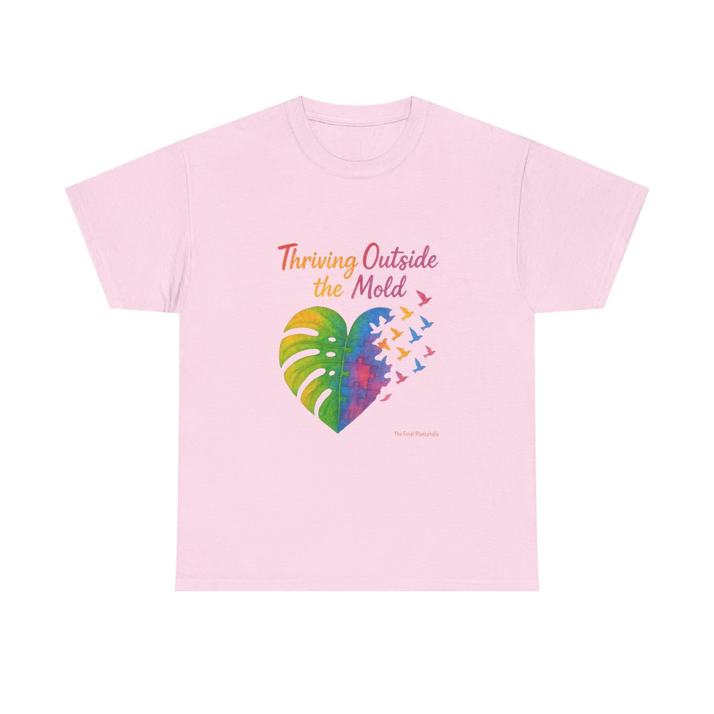 Colorful Inspirational T-Shirt, Unisex Heavy Cotton Tee for Moods, Casual Wear, Gifts for Friends, Self-Love, Spring Fashion