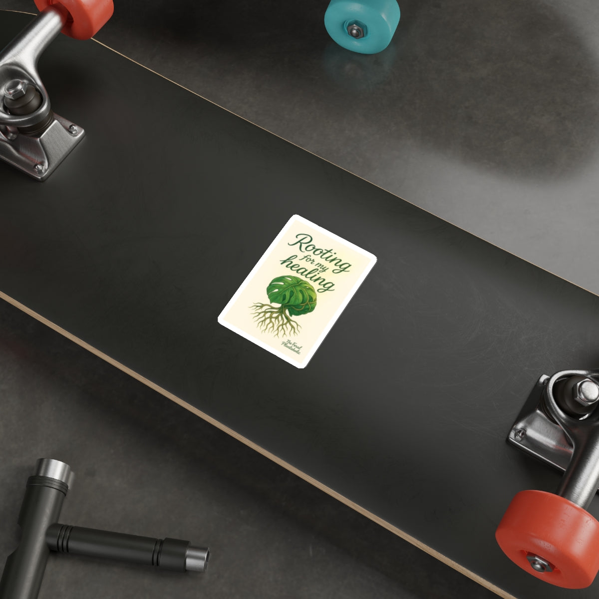 Rooting for My Healing Die-Cut Stickers - Inspirational Plant Design