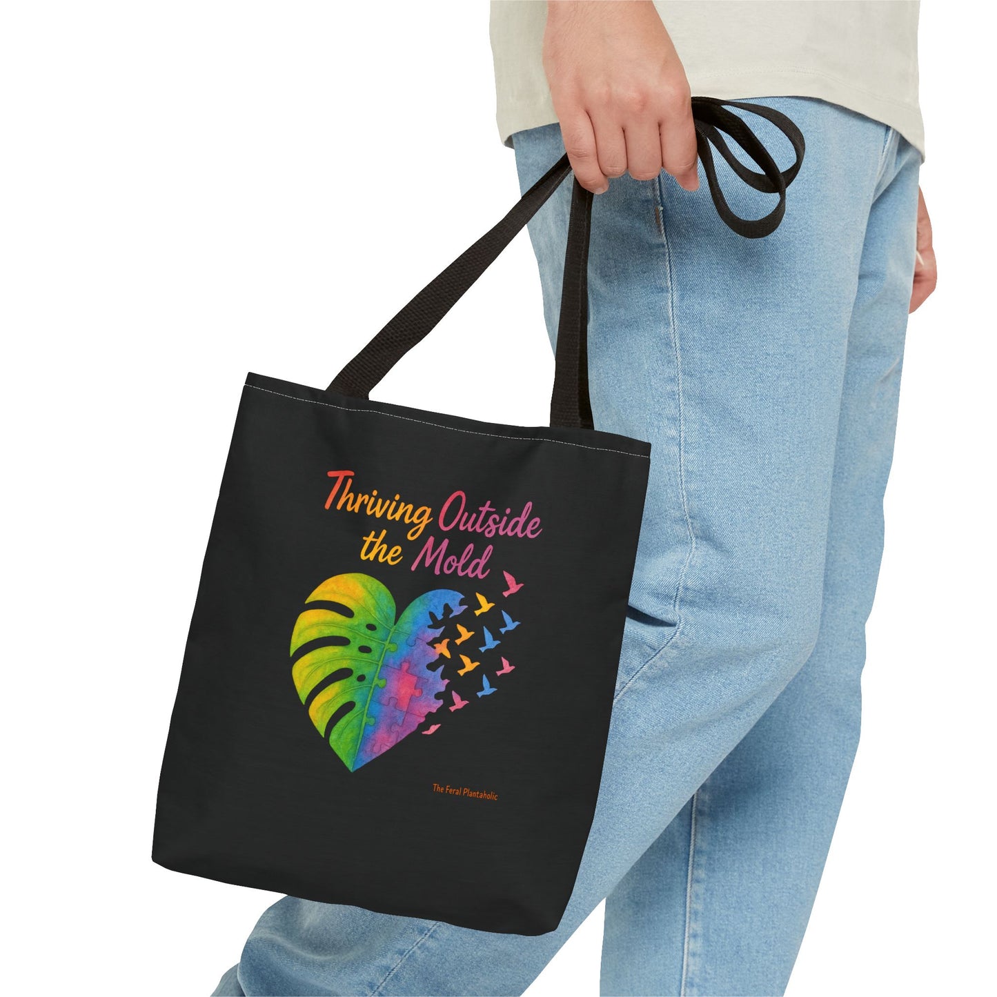 Vibrant Motivational Tote Bag | Thriving Outside the Mold | Eco-Friendly Bag, Inspirational Gift, Beach Tote, Everyday Carryall
