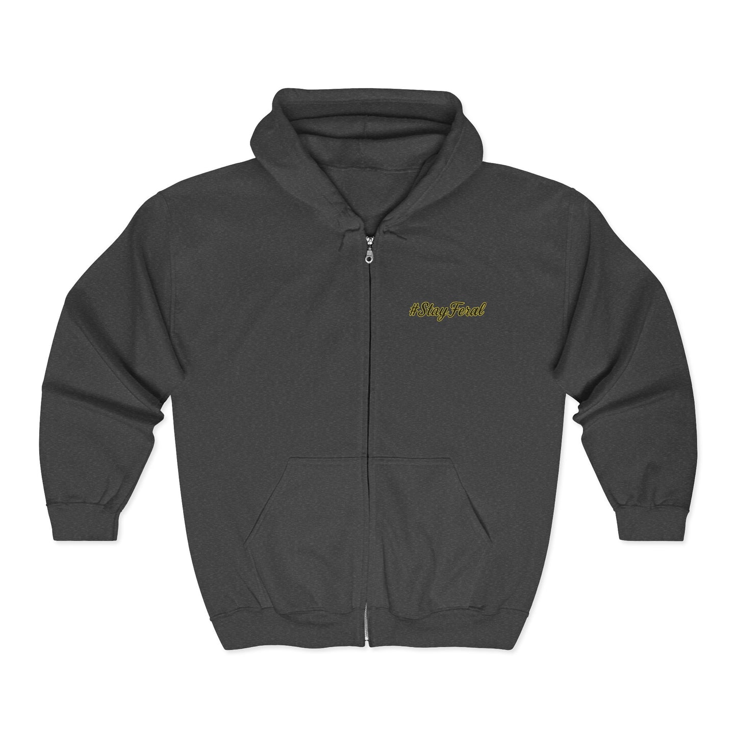 Monster Impala Zip Hoodie - "Not All Monsters Ride Shotgun" Graphic Full-Zip Sweatshirt