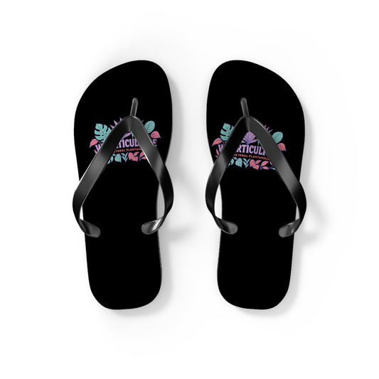 Horticulture Flip Flops, Summer Sandals for Garden Lovers, Beach Wear, Plant Enthusiast Gift, Vacation Footwear, Floral Sandals