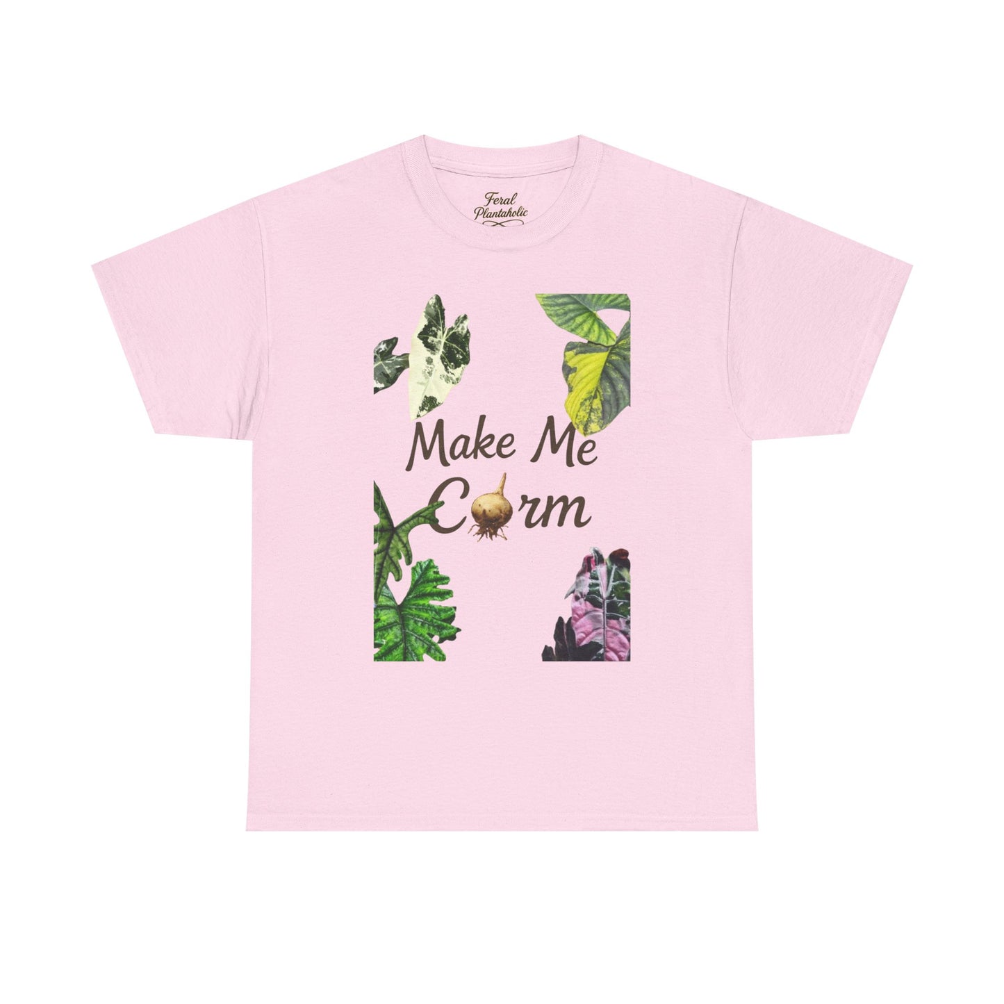 Make Me Corm Tee — Floral Graphic Cotton T‑Shirt