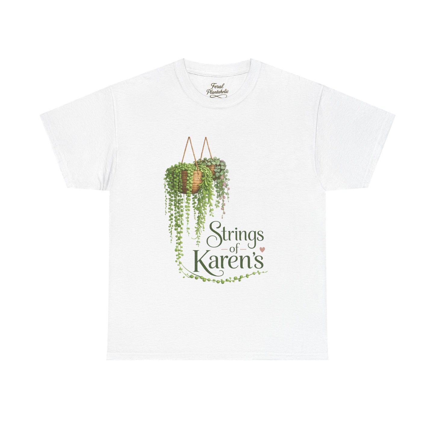 Strings of Karen's Plant Lover T‑Shirt — Hanging Pothos Graphic Tee