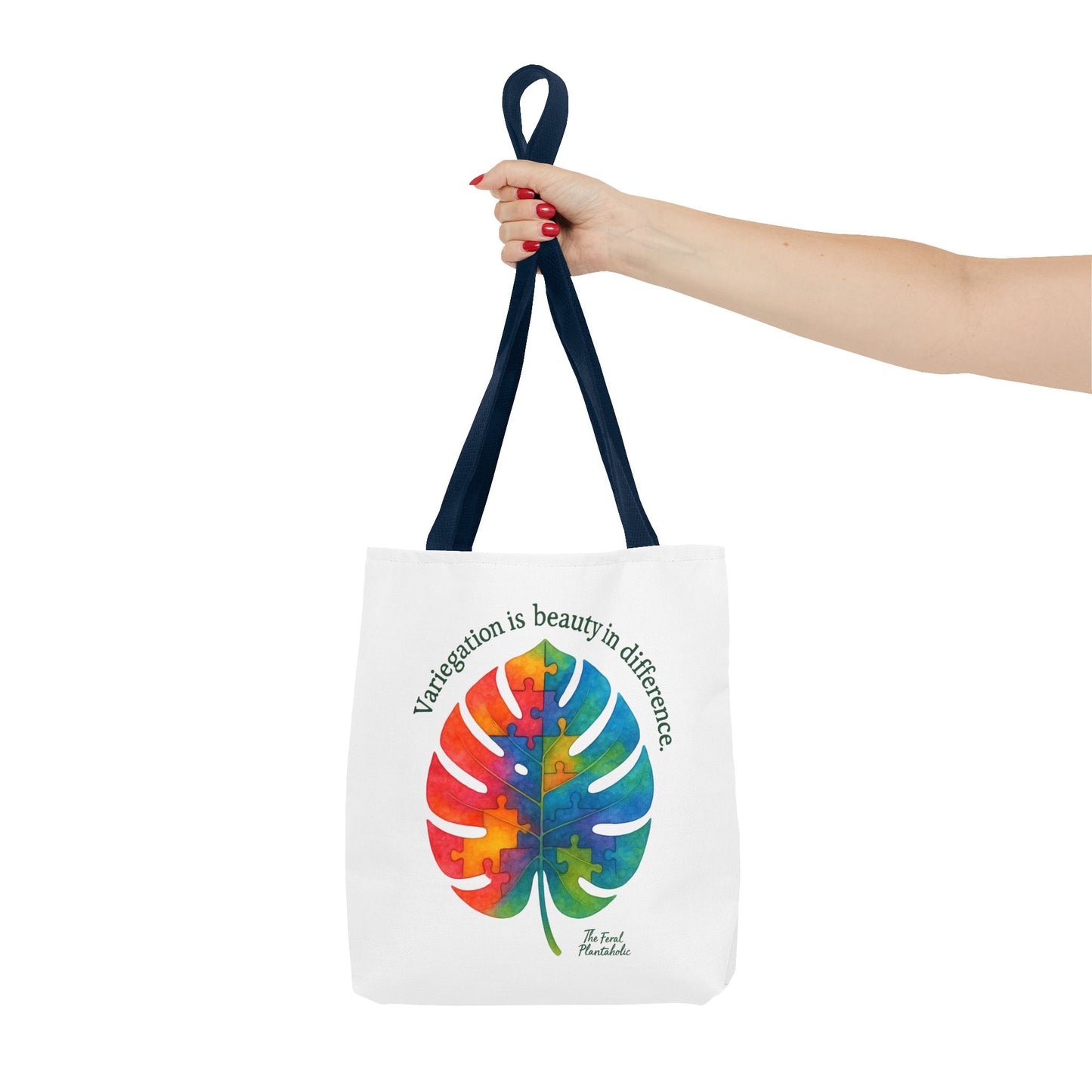 Colorful Monstera Leaf Tote Bag, Eco-Friendly Shopping Bag, Puzzle Aesthetic Purse, Nature Lover Gift, Art Tote for Every Occasion