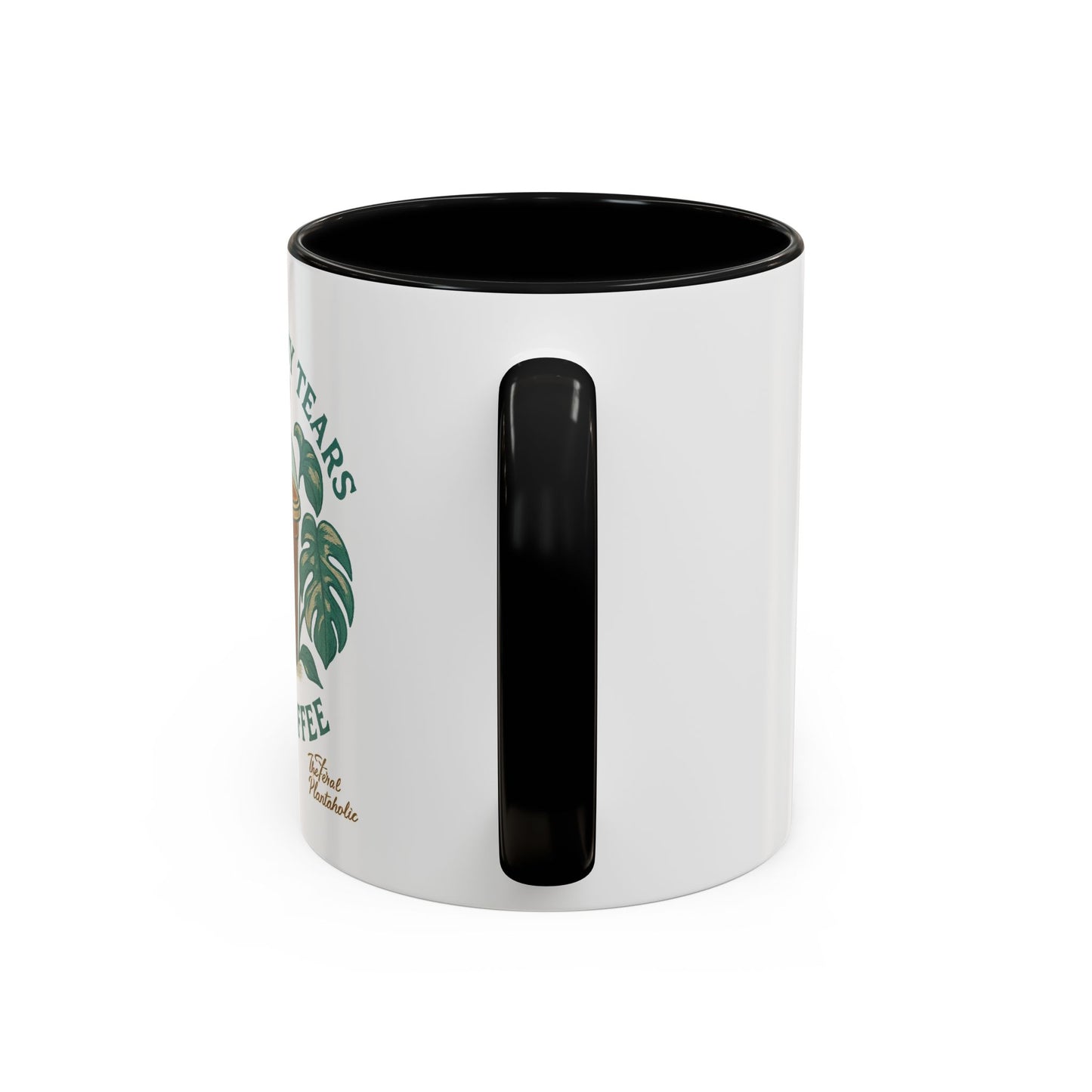 Watered by Tears and Coffee Mug, Funny Coffee Cup, Gift for Coffee Lovers, Inspirational Beverage Mug, Unique Kitchen Decor