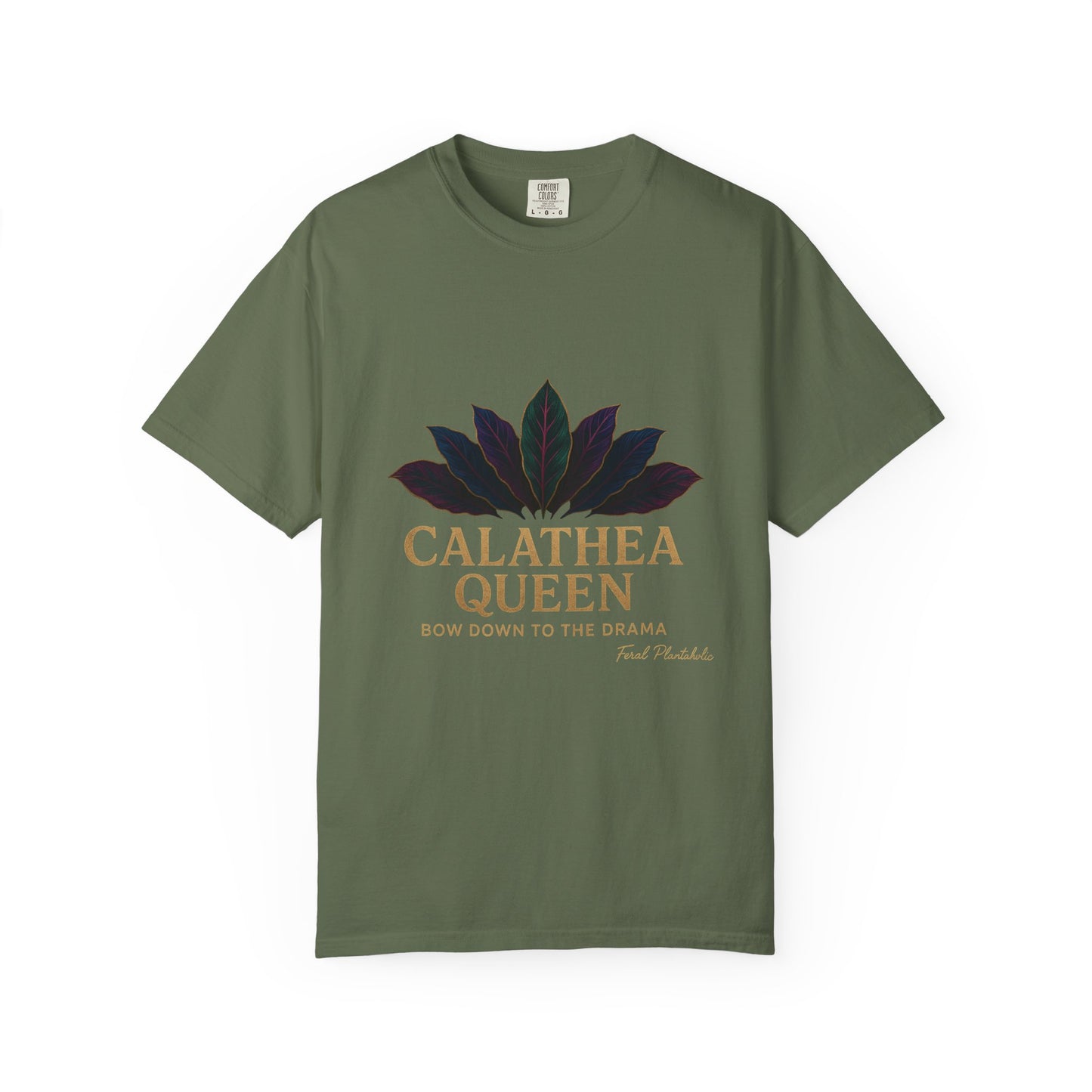 Calathea Queen T-Shirt | Unisex Plant Lover Tee, Botanical Gift, Houseplant Apparel, Nature Lover Wear, Eco-Friendly Statement Top