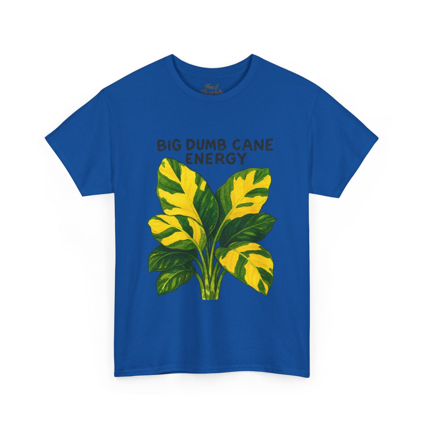 Big Dumb Cane Energy T‑Shirt — Variegated Dieffenbachia Plant Tee