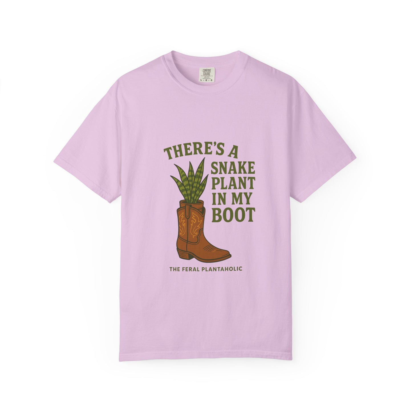Snake Plant in My Boot T-Shirt | Unisex Garment-Dyed Tee for Plant Lovers, Gardening Gifts, Nature Vibes, Eco-Friendly Clothing, [...]