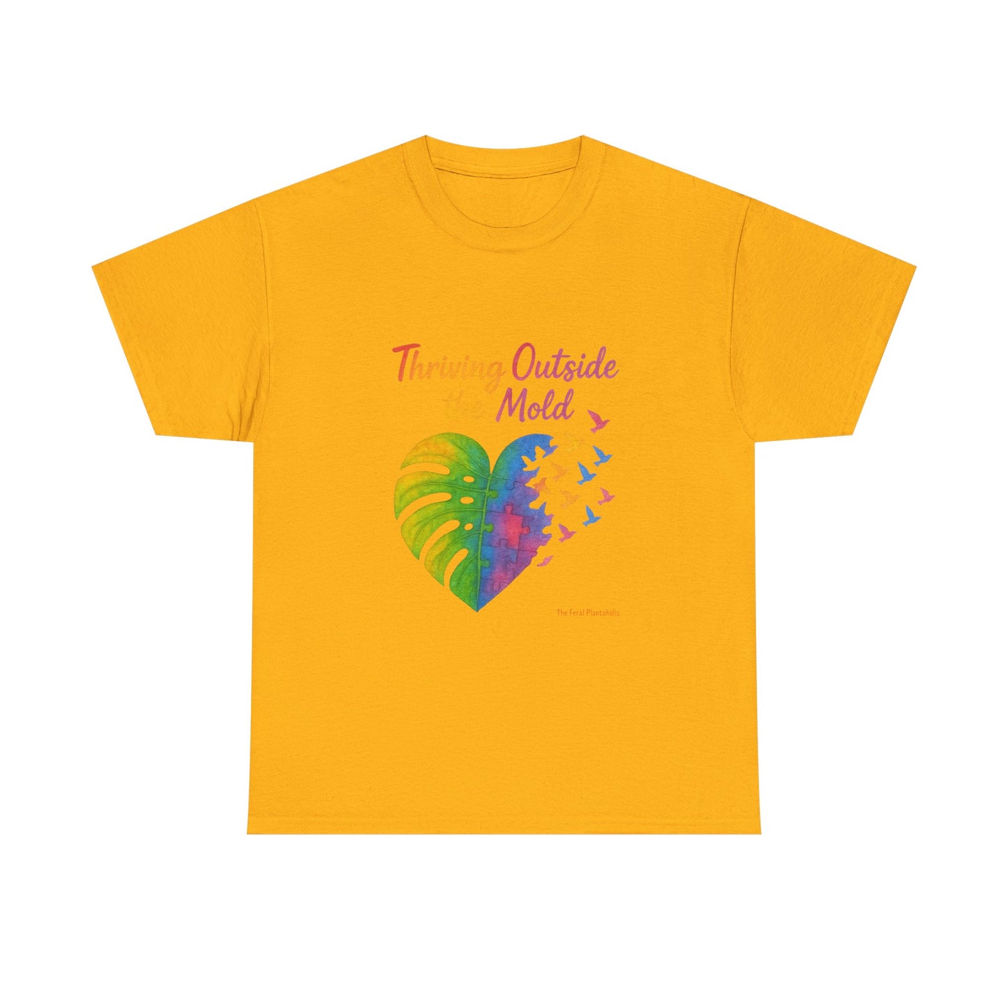 Colorful Inspirational T-Shirt, Unisex Heavy Cotton Tee for Moods, Casual Wear, Gifts for Friends, Self-Love, Spring Fashion