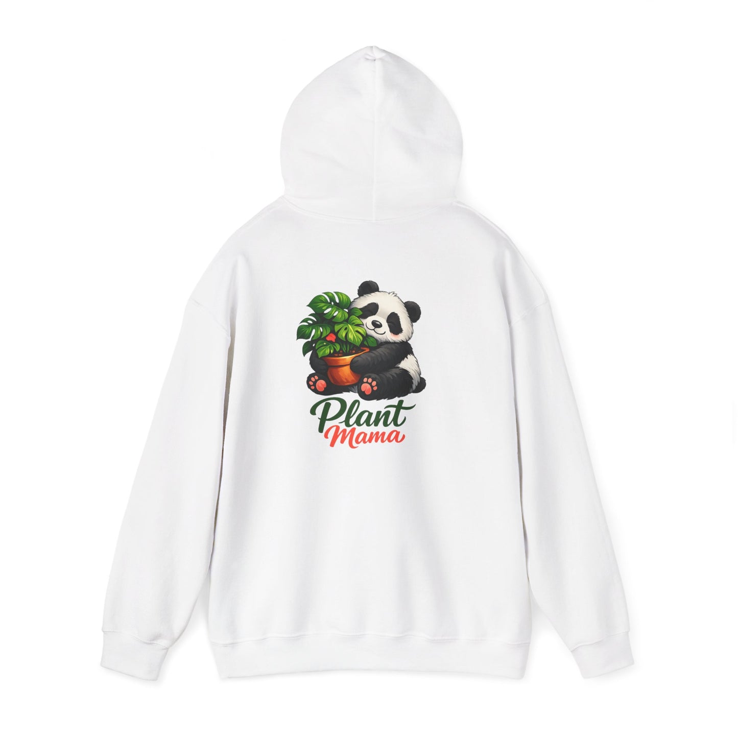 Plant Mama Hoodie — Cute Panda Holding Houseplant Sweatshirt