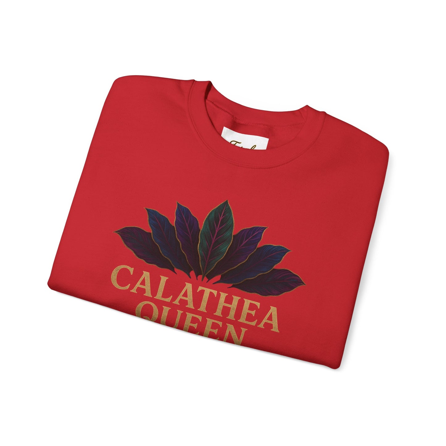 Calathea Queen Sweatshirt - Cozy Crewneck for Plant Lovers, Gift for Gardeners, Lounge Wear, Botanical Fashion, Nature Inspired Apparel