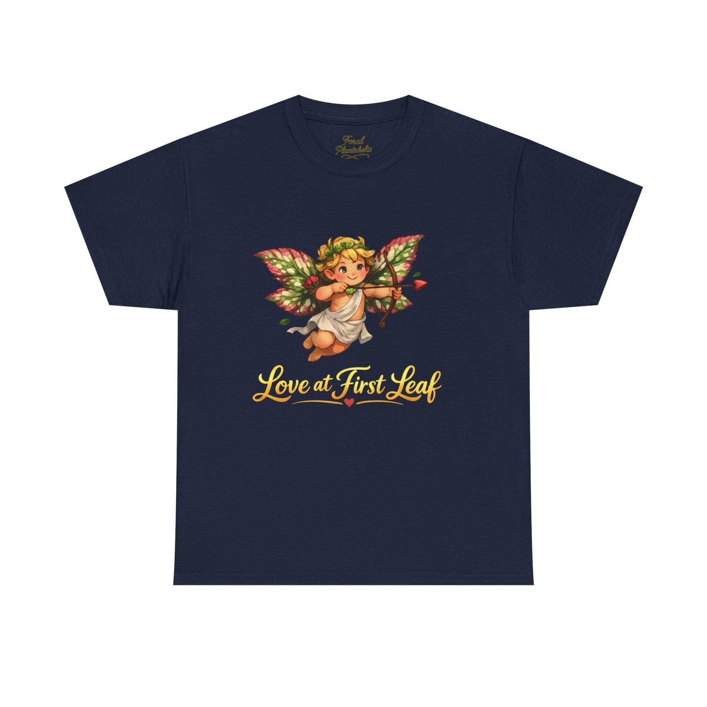 Love at First Leaf T‑Shirt — Vintage Cherub Fairy Graphic Tee