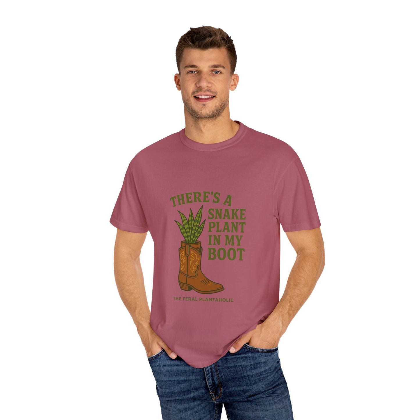 Snake Plant in My Boot T-Shirt | Unisex Garment-Dyed Tee for Plant Lovers, Gardening Gifts, Nature Vibes, Eco-Friendly Clothing, [...]