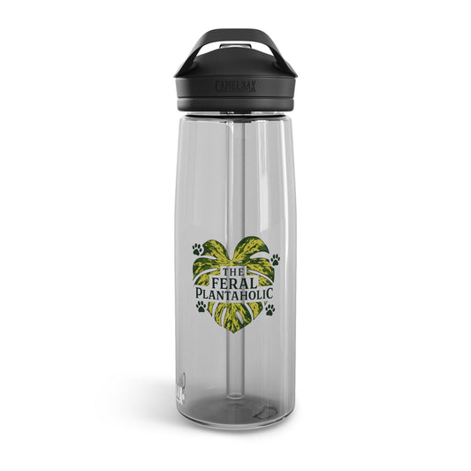 Feral Plantaholic Water Bottle, Eco-Friendly Hydration, Hydration Gift, Nature Lover's Accessory, Reusable Bottle, Green Living