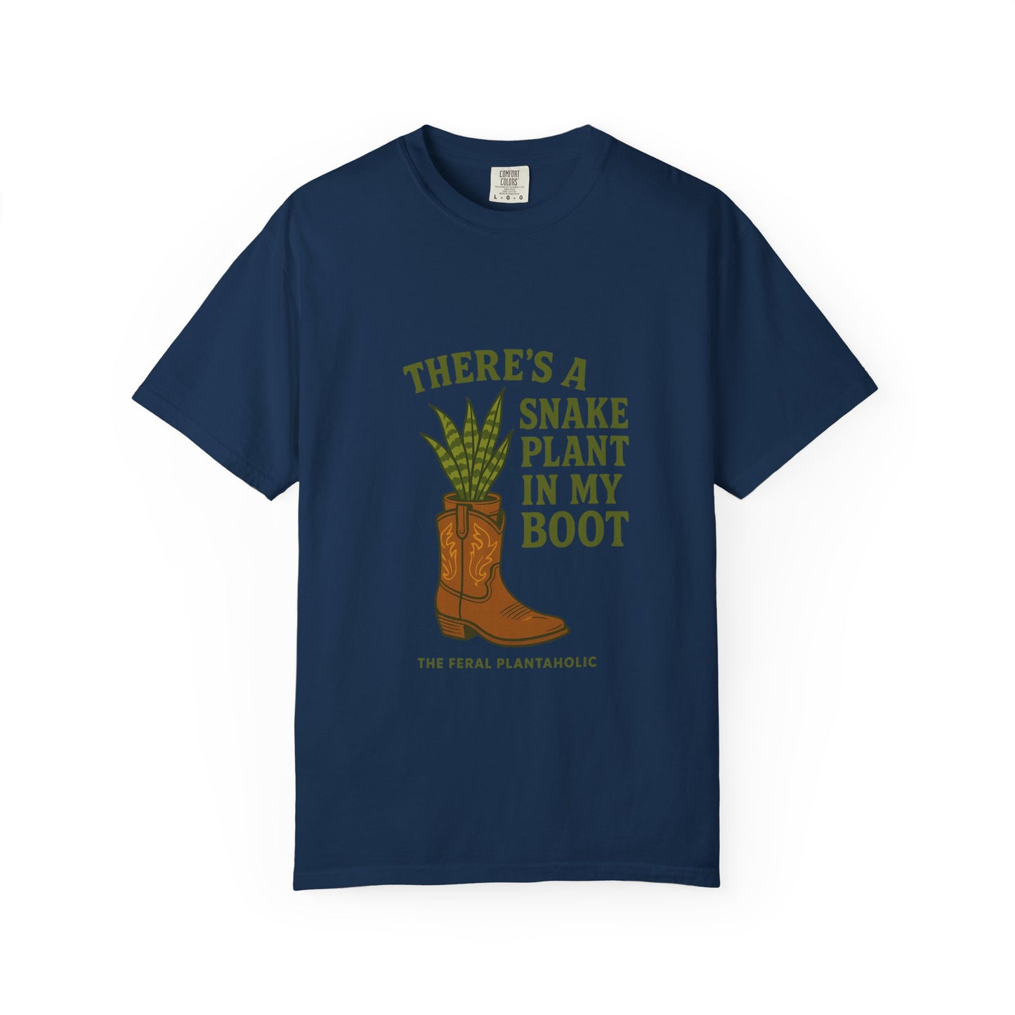 Snake Plant in My Boot T-Shirt | Unisex Garment-Dyed Tee for Plant Lovers, Gardening Gifts, Nature Vibes, Eco-Friendly Clothing, [...]