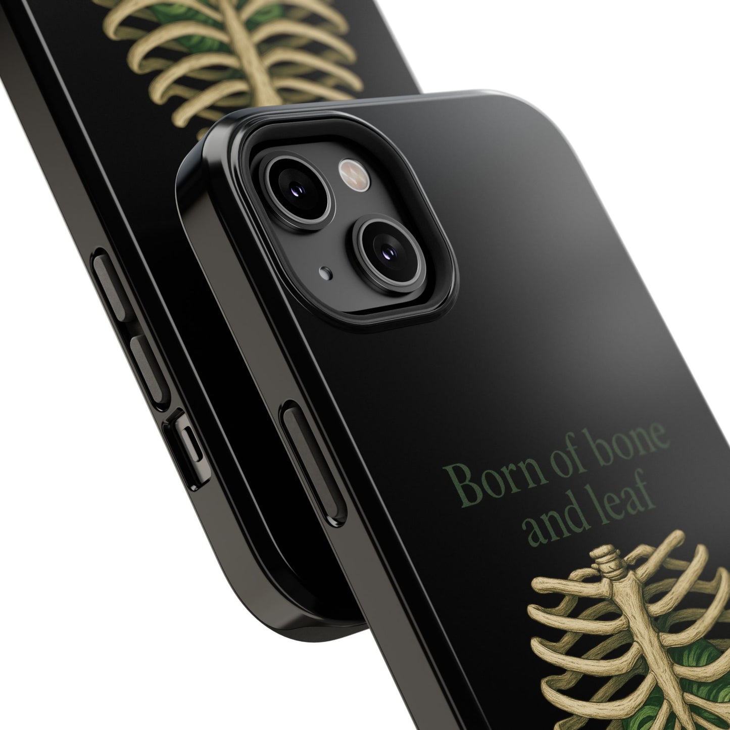 Born of Bone and Leaf Phone Case — Impact-Resistant iPhone Cover