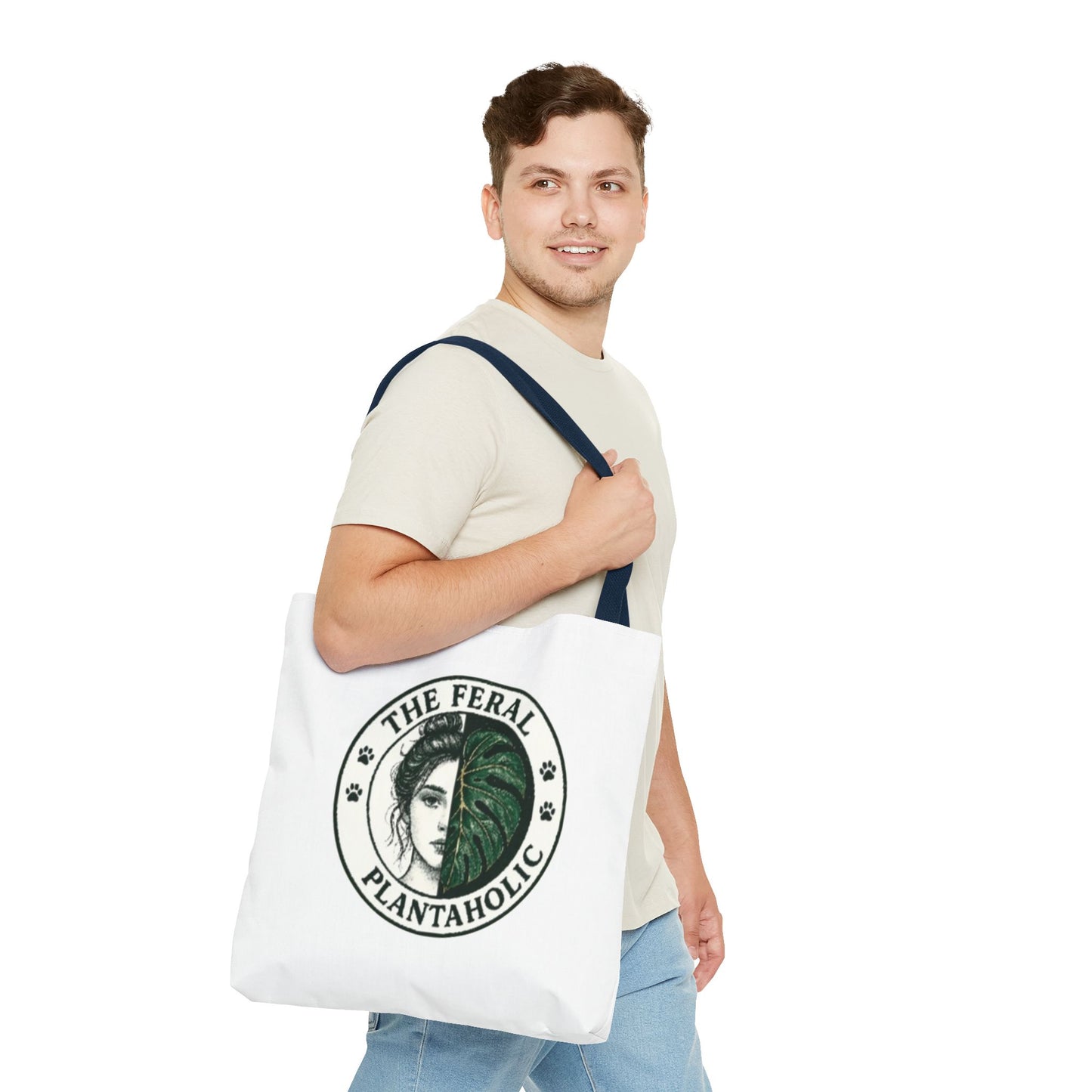 Feral Plantaholic Tote Bag | Eco-Friendly Grocery Bag, Gift for Plant Lovers, Boho Style, Greenery Accessories
