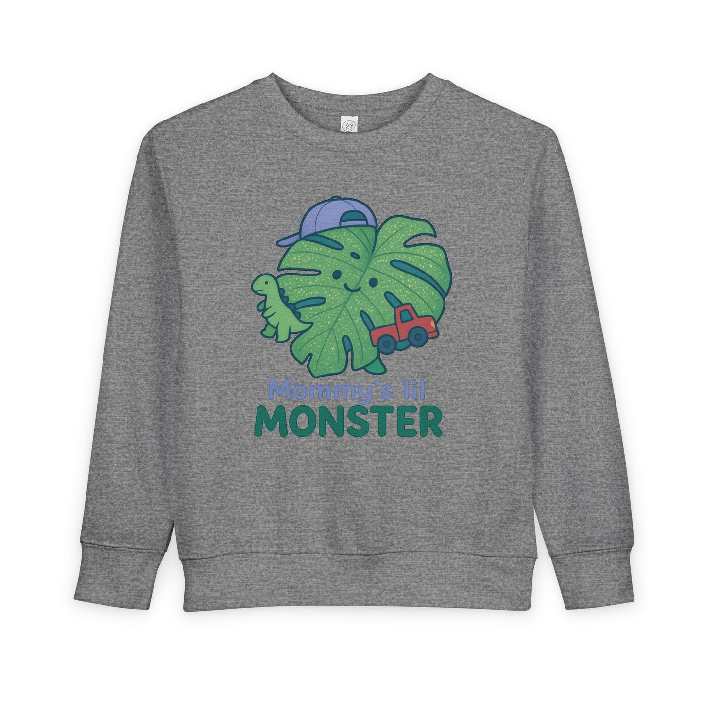 Toddler Monster Sweatshirt with Cute Design, Kids' Apparel, Gifts for Mom, Fun Toddler Clothing, Playdate Outfit