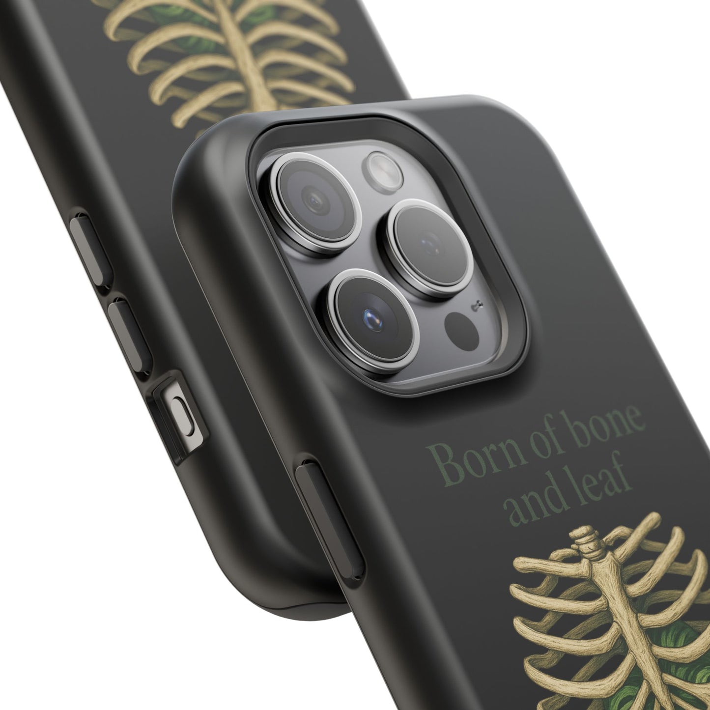 Born of Bone and Leaf Phone Case — Impact-Resistant iPhone Cover