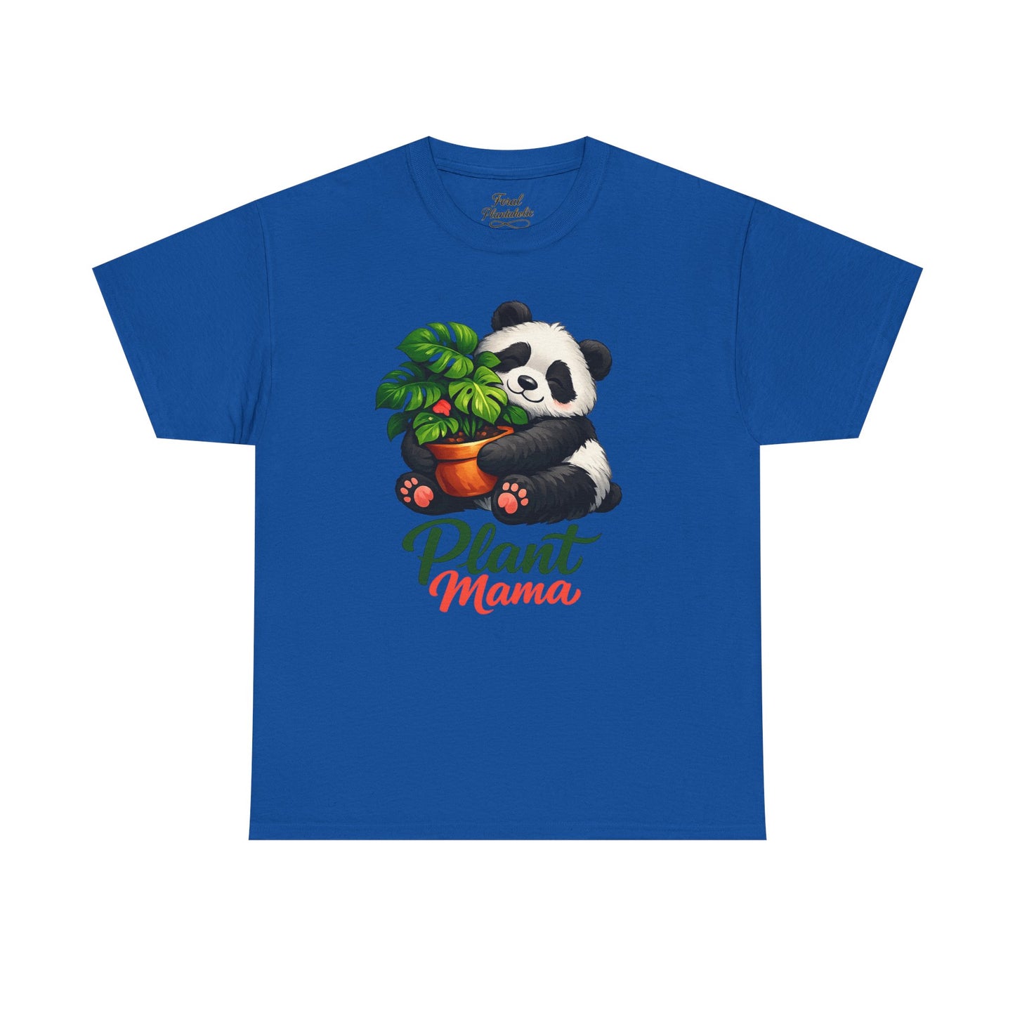 Plant Mama T-Shirt — Cute Panda Holding Potted Plant | Gardener Gift