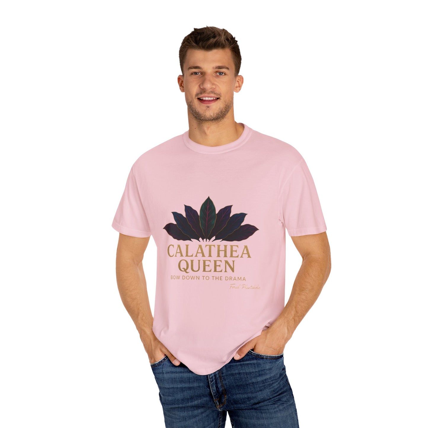 Calathea Queen T-Shirt | Unisex Plant Lover Tee, Botanical Gift, Houseplant Apparel, Nature Lover Wear, Eco-Friendly Statement Top