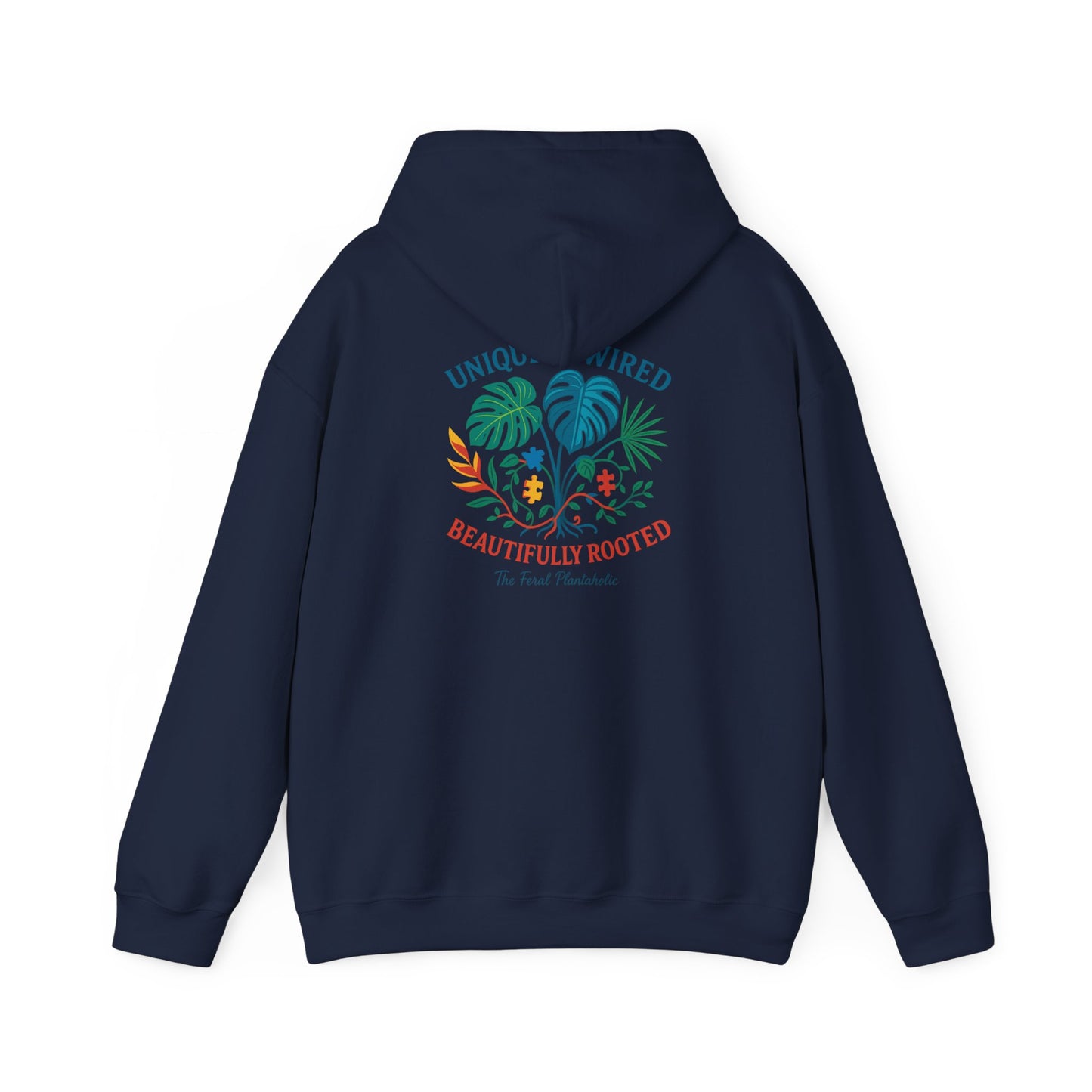 Unique Beautifully Rooted Hoodie, Tropical Sweatshirt, Unisex Hooded Sweatshirt, Casual Apparel, Eco-friendly Fashion