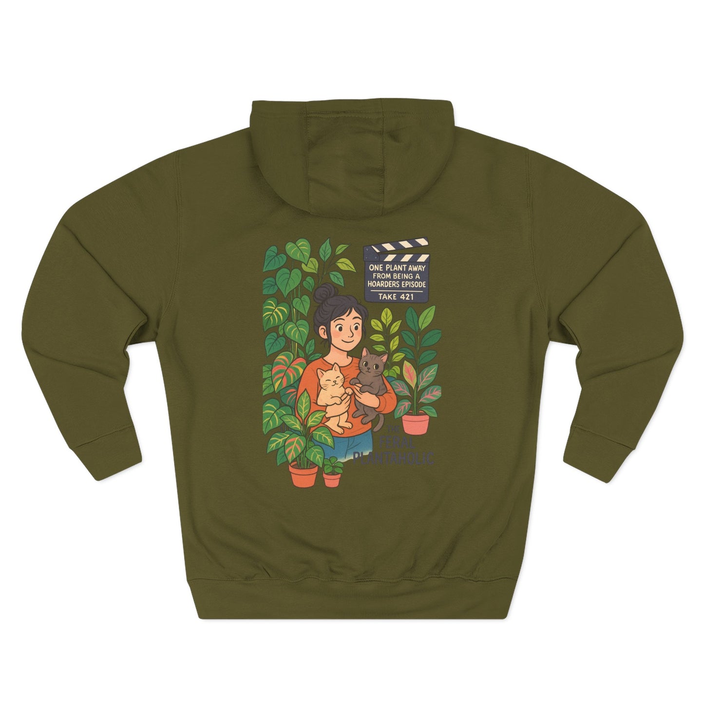 Cozy Feral Plant Parent Hoodie, Nature Lover Gift, Cute Pet Enthusiast Sweatshirt, Perfect for Plant Lovers, Eco-Friendly Fashion