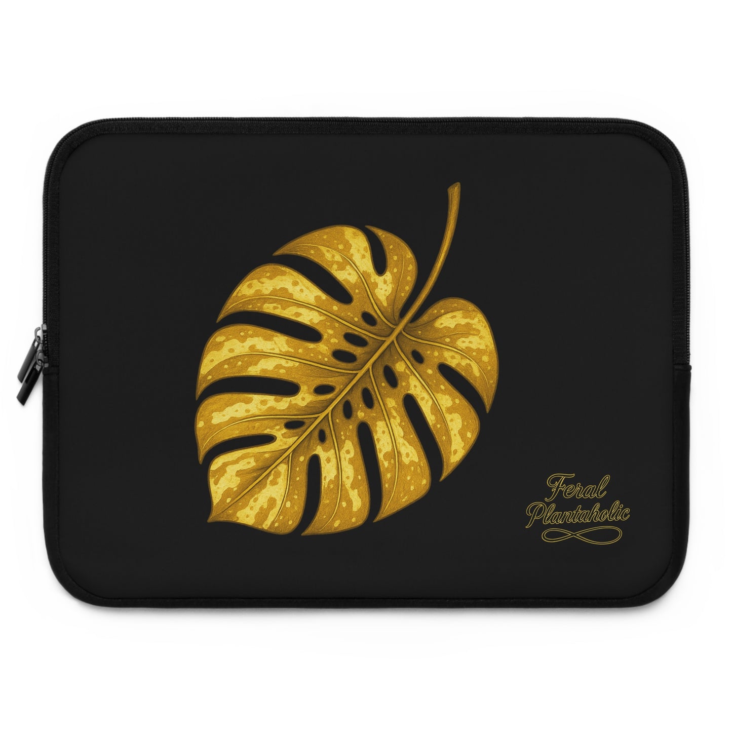 Stylish Monstera Leaf Laptop Sleeve, Floral Laptop Case, Tech Accessory, Gift for Her, Tropical Aesthetic