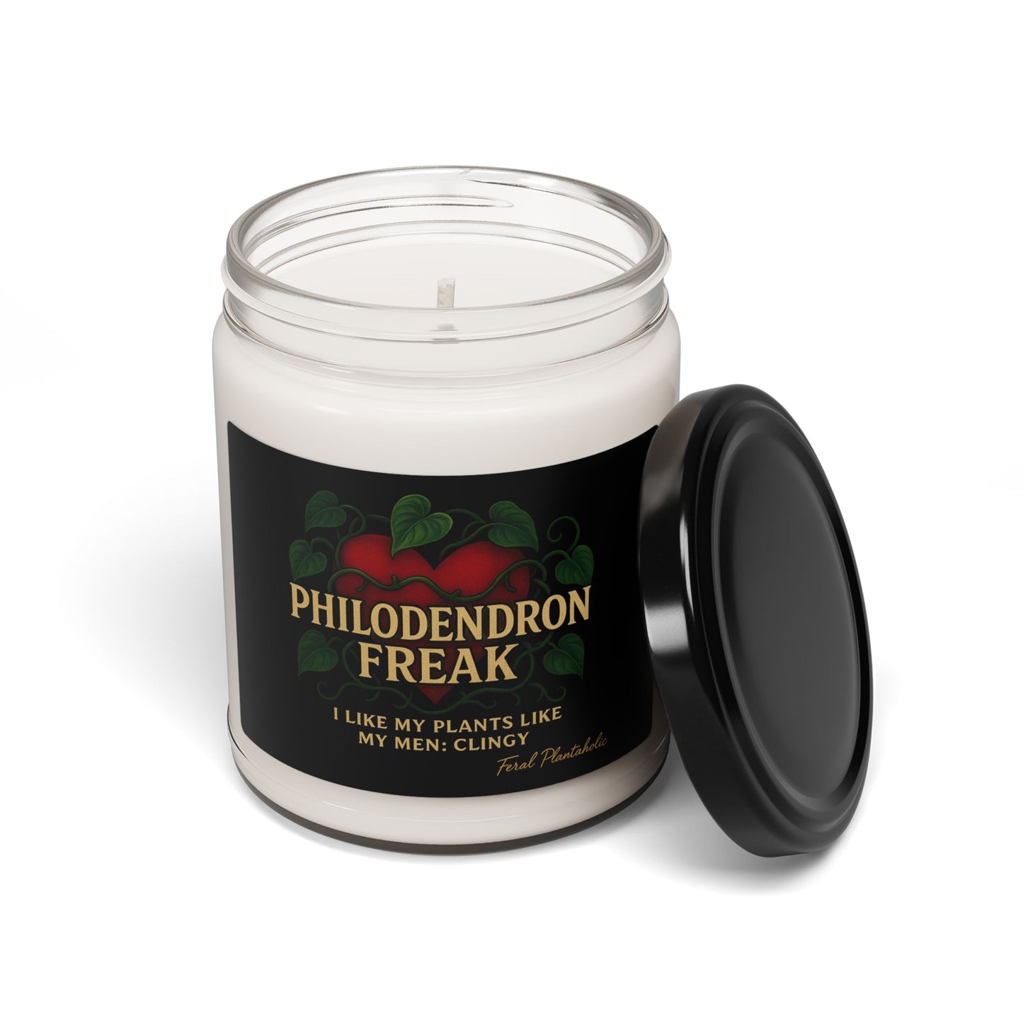 Philodendron Freak Scented Soy Candle, Relaxing Home Decor, Plant Lover Gift, Eco-Friendly Candle, Aromatherapy Candle, Unique Gift Idea