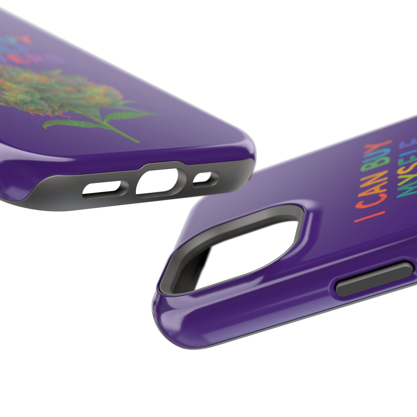 Impact-Resistant Phone Case — "I Can Buy Myself Flowers" Colorful Floral Statement