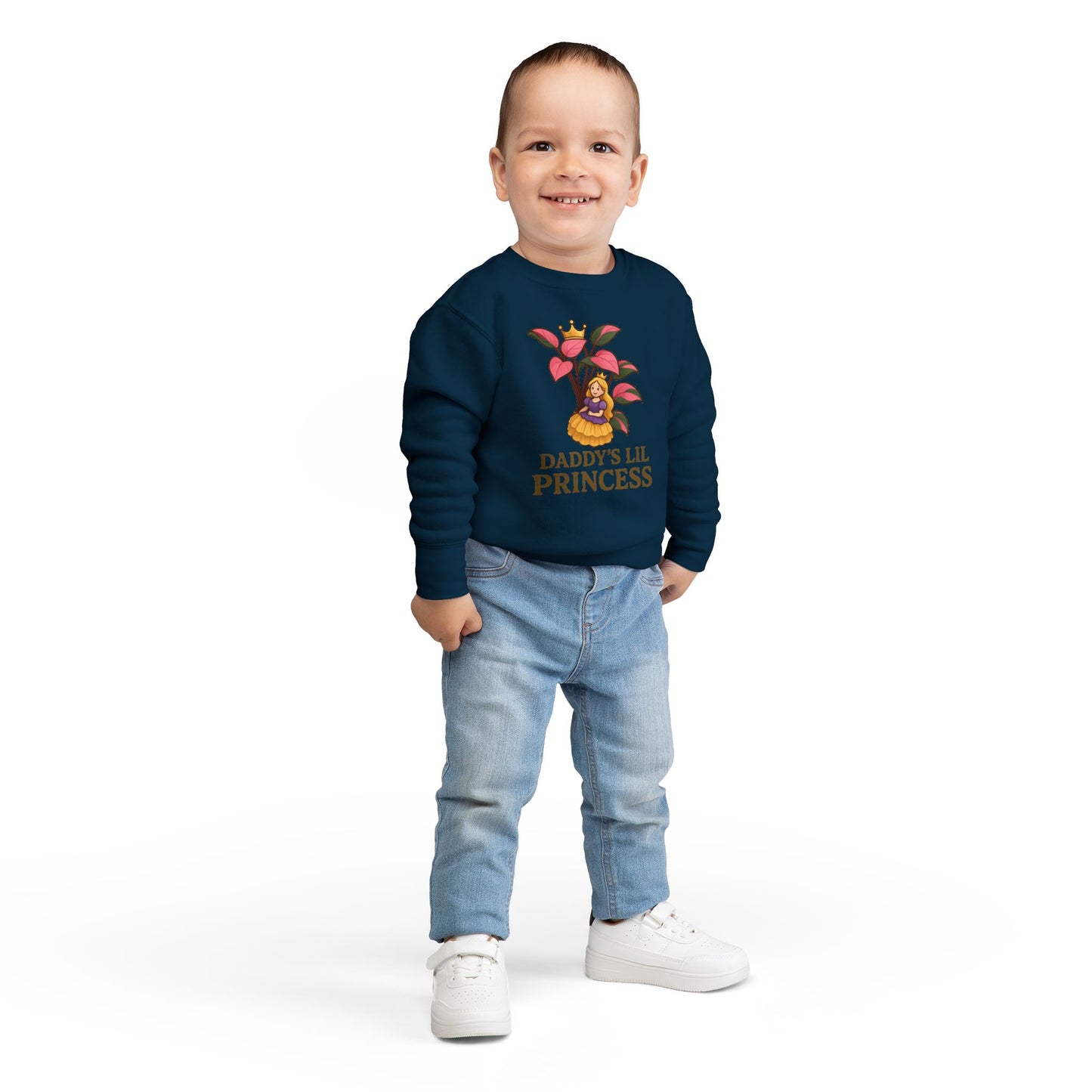 Toddler Sweatshirt - Daddy's Lil Princess, Cute Kids Sweatshirt, Toddler Gifts, Birthday Apparel, Little Princess Outfit, Baby Shower Gift