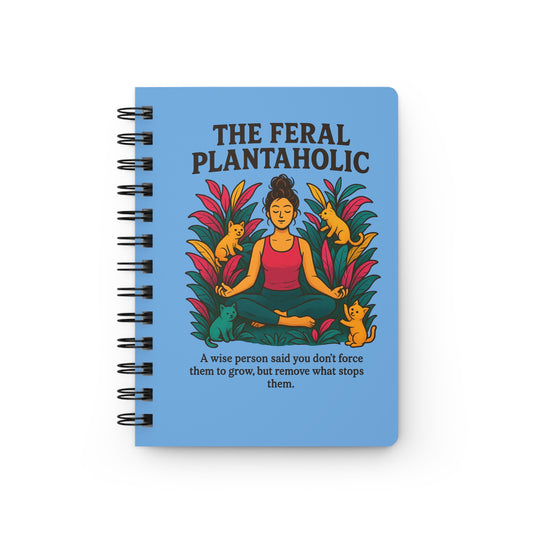 Inspirational Plant Lover Journal, Eco-Friendly Notebook, Gift for Gardeners, Cat Lover's Diary, Meditation Journal