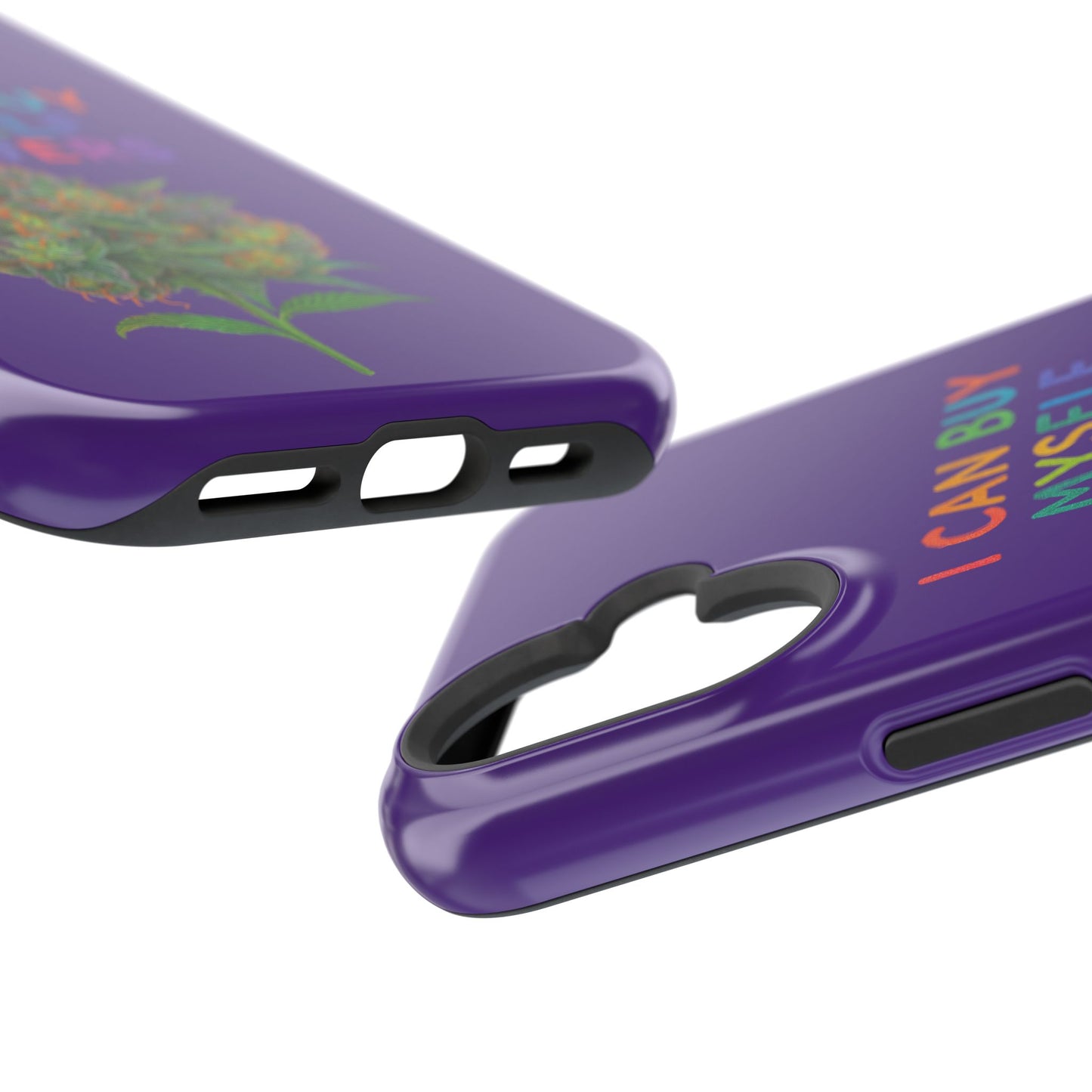Impact-Resistant Phone Case — "I Can Buy Myself Flowers" Colorful Floral Statement