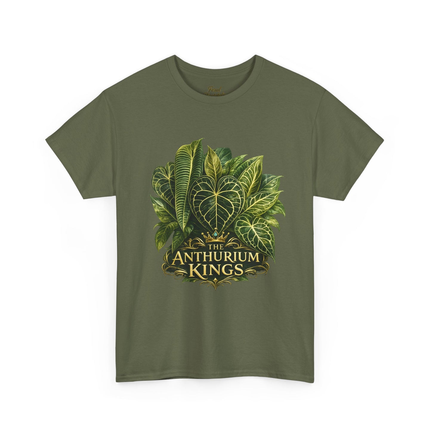 Anthurium Kings Tee — Botanical Green Leaf Plant Lover T-Shirt