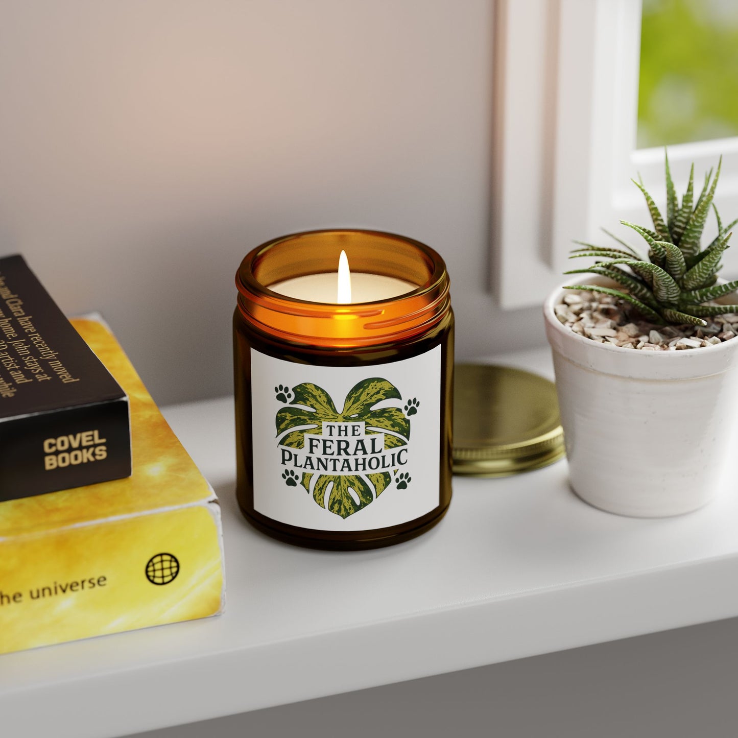 Feral Plantaholic Scented Candles, Aromatherapy, Eco-Friendly, Home Decor, Gifts for Plant Lovers