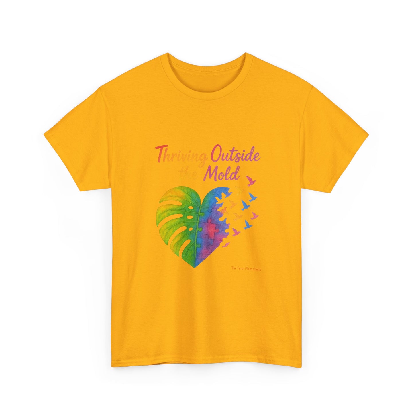Colorful Inspirational T-Shirt, Unisex Heavy Cotton Tee for Moods, Casual Wear, Gifts for Friends, Self-Love, Spring Fashion