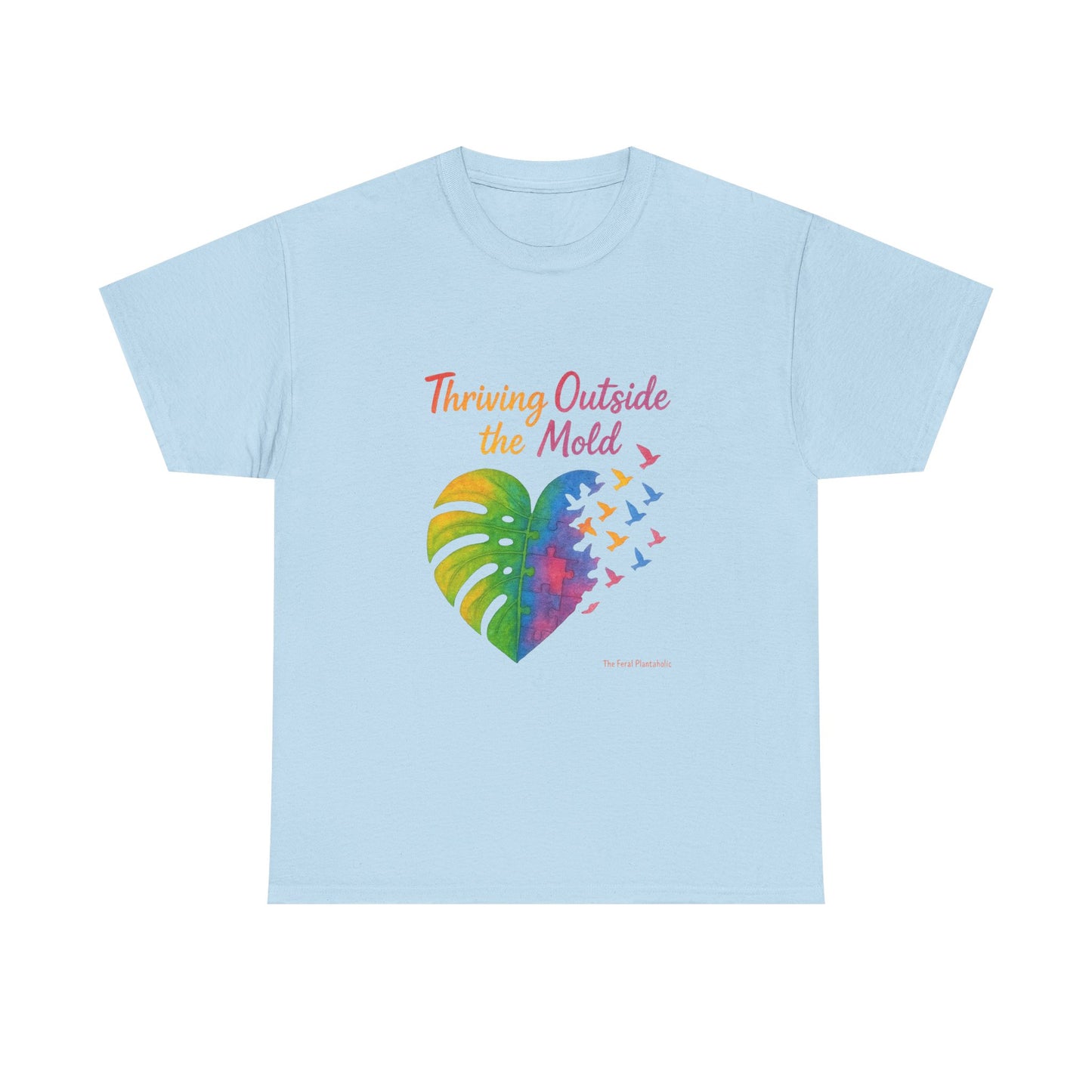 Colorful Inspirational T-Shirt, Unisex Heavy Cotton Tee for Moods, Casual Wear, Gifts for Friends, Self-Love, Spring Fashion