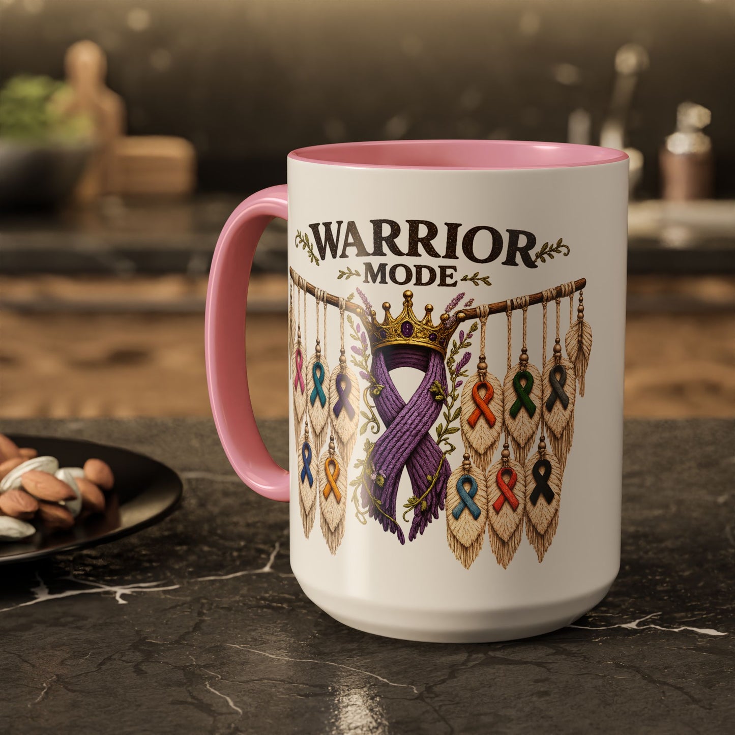 Cancer Awareness Dreamcatcher Coffee Mug (11oz, 15oz)