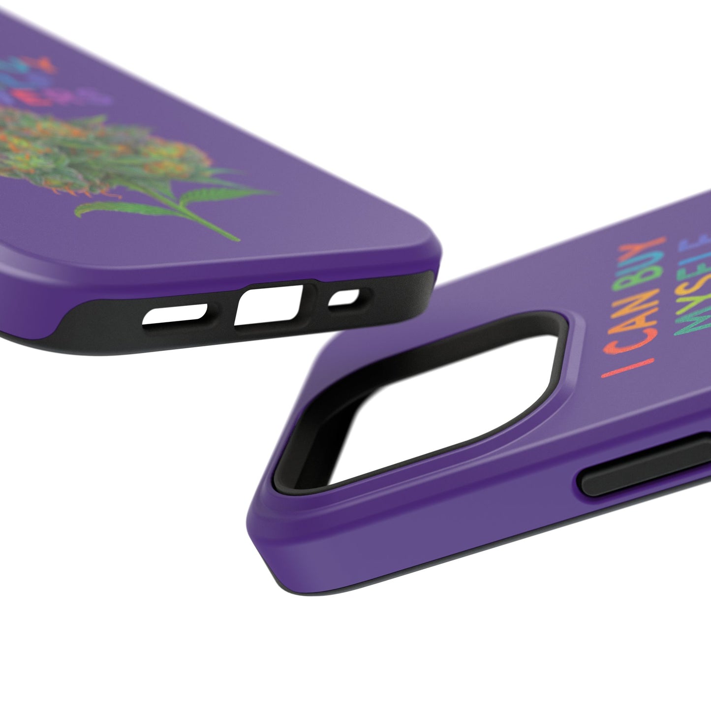Impact-Resistant Phone Case — "I Can Buy Myself Flowers" Colorful Floral Statement