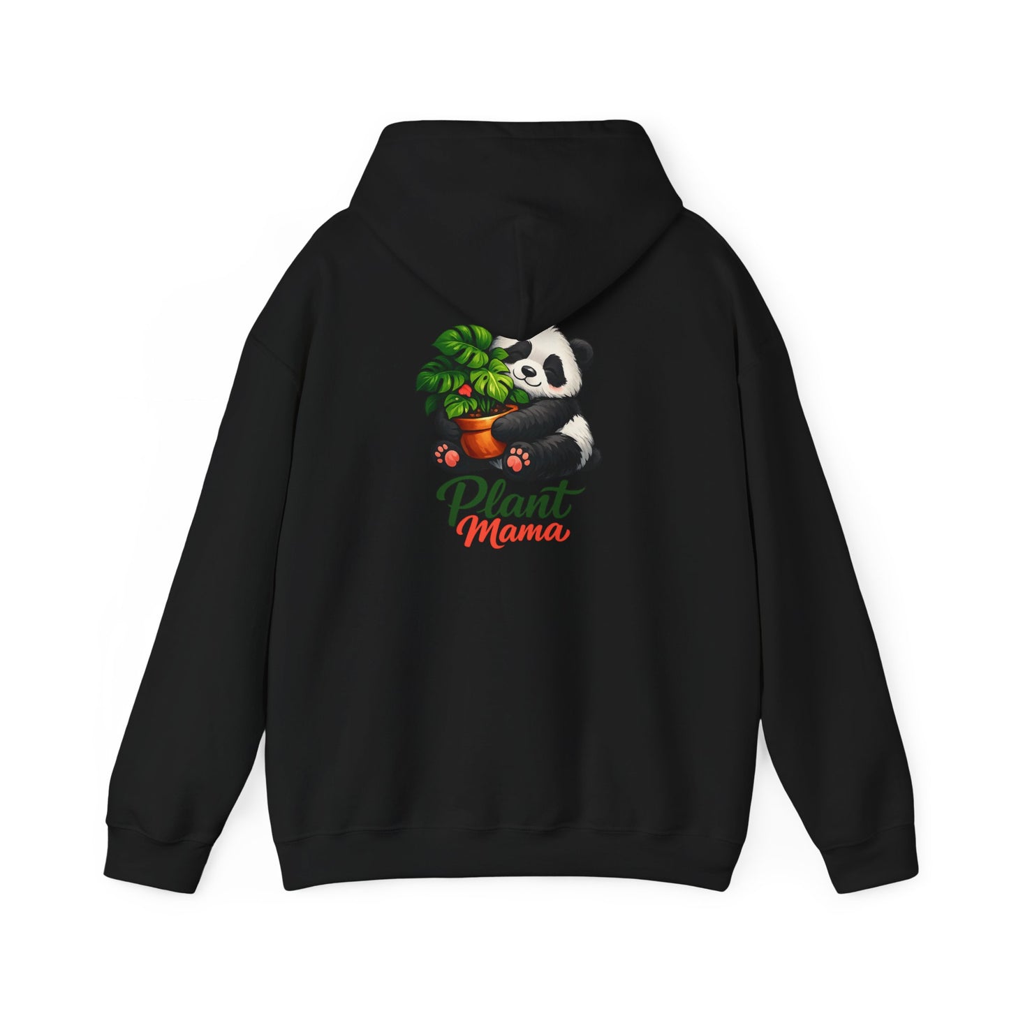 Plant Mama Hoodie — Cute Panda Holding Houseplant Sweatshirt