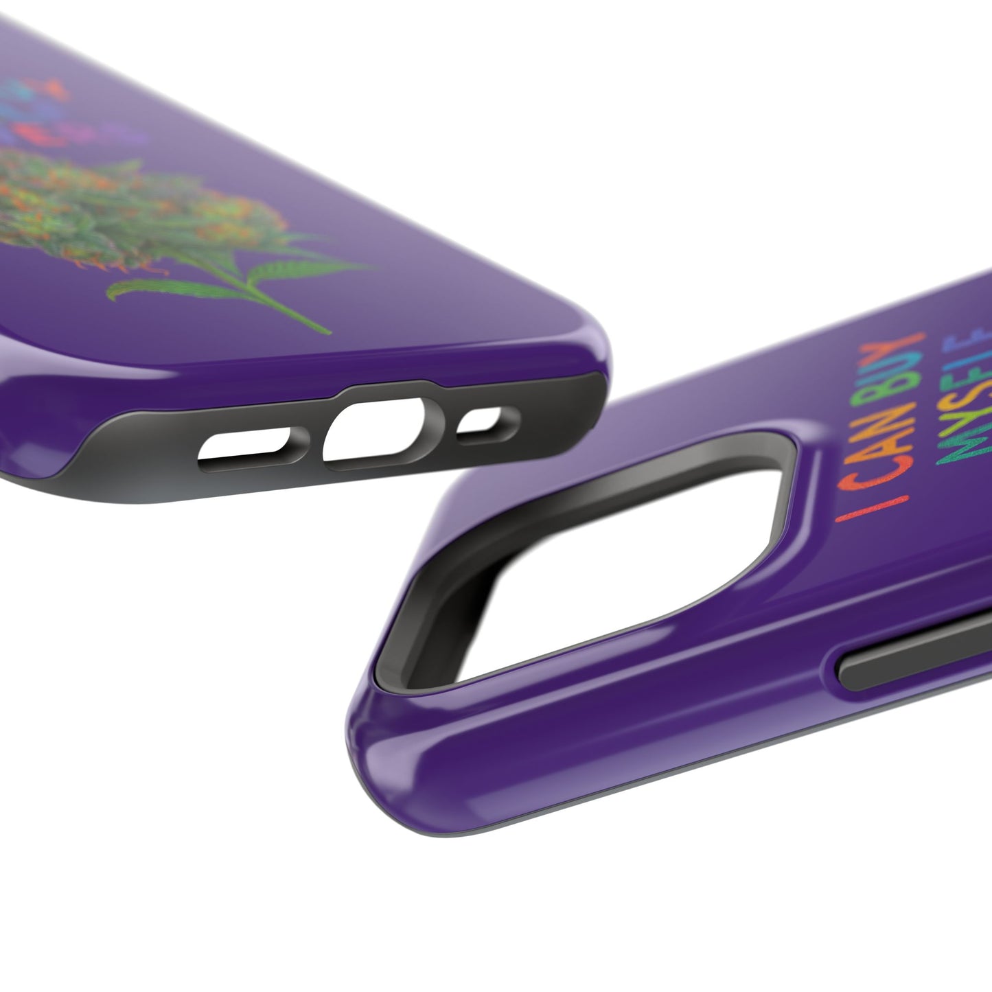 Impact-Resistant Phone Case — "I Can Buy Myself Flowers" Colorful Floral Statement