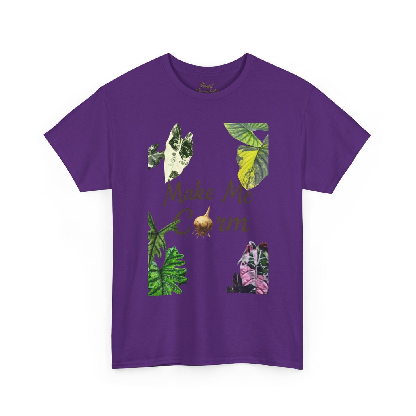 Make Me Corm Tee — Floral Graphic Cotton T‑Shirt