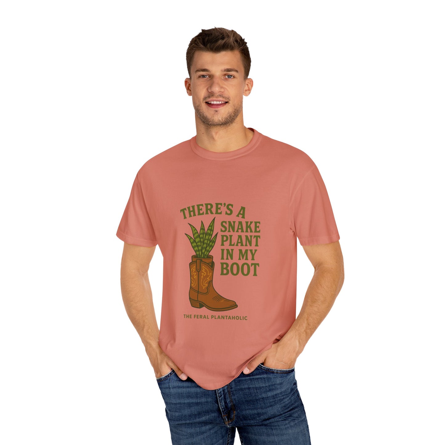 Snake Plant in My Boot T-Shirt | Unisex Garment-Dyed Tee for Plant Lovers, Gardening Gifts, Nature Vibes, Eco-Friendly Clothing, [...]