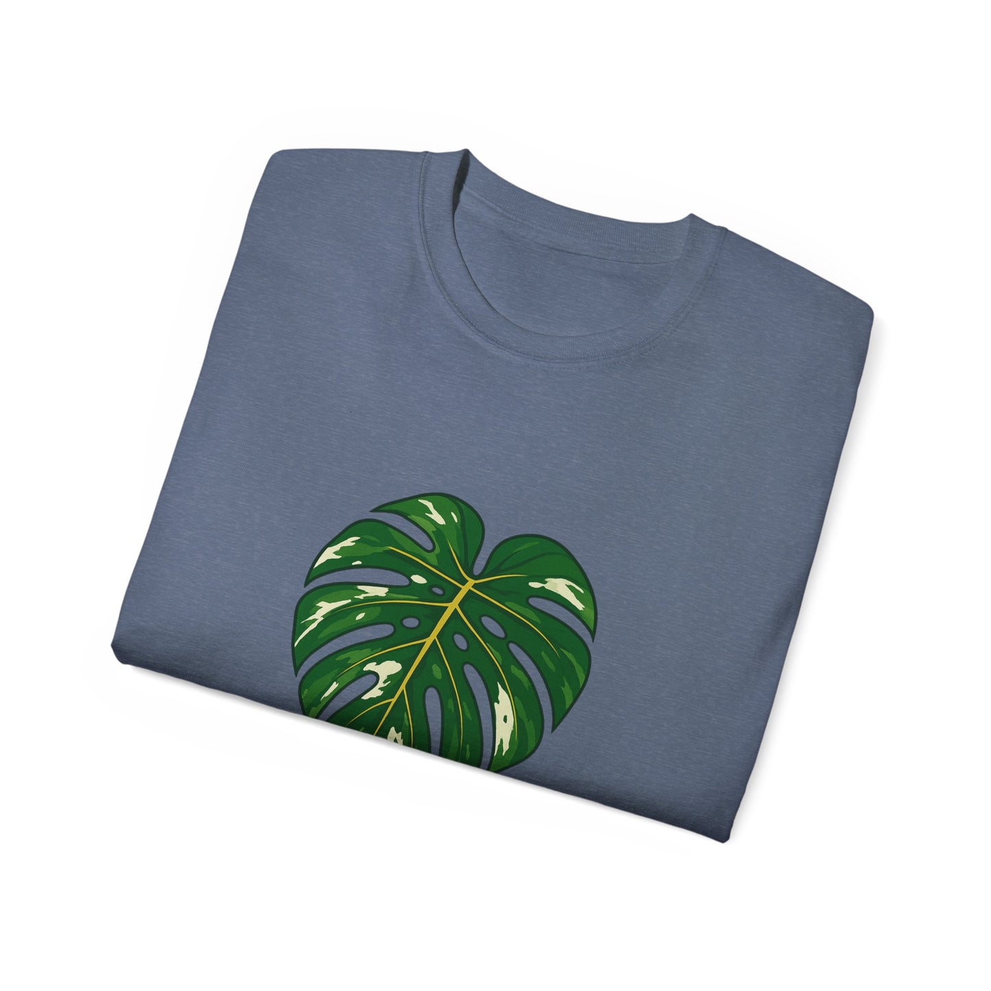 Monstera Energy Only Unisex Cotton Tee, Tropical Plant Tee, Nature Lover Shirt, Casual Summer Top, Eco-Friendly Gift, Botanical Graphic Tee
