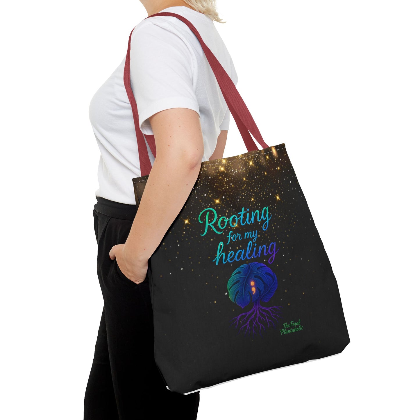 Healing Affirmation Tote Bag, Empowering Tote, Gift for Wellness, Inspirational Bag, Motivational Tote, Self-Care Accessory